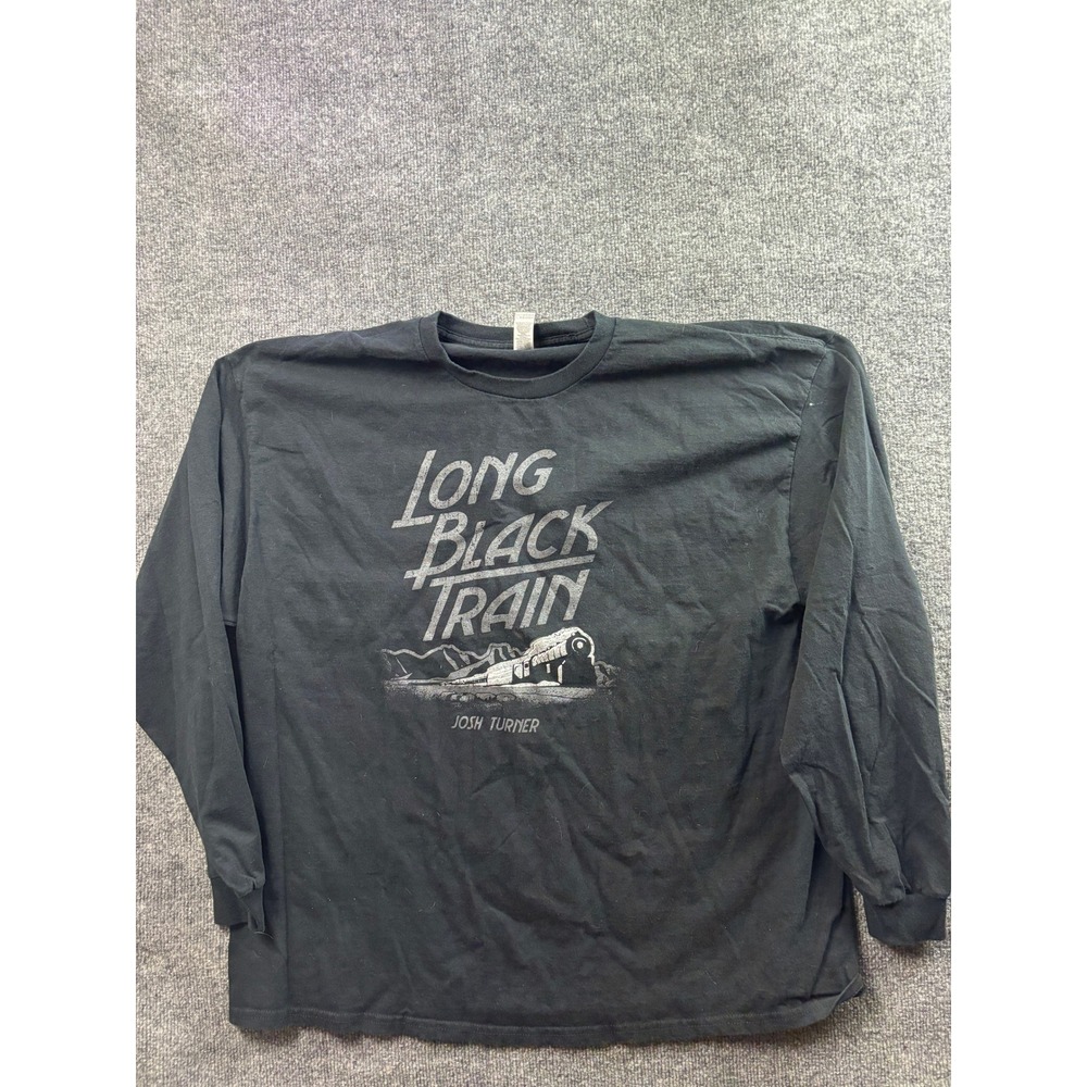 Josh Turner Long Sleeve Shirt Mens 2XL Country Music Long Black Train Graphic